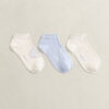 3-Pack Monogram & Solid Ankle Socks 3-Pack Monogram & Solid Ankle Socks