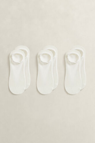 3-Pack Ribbed Low-Cut Socks