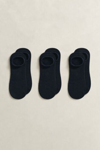 3-Pack Ribbed Low-Cut Socks