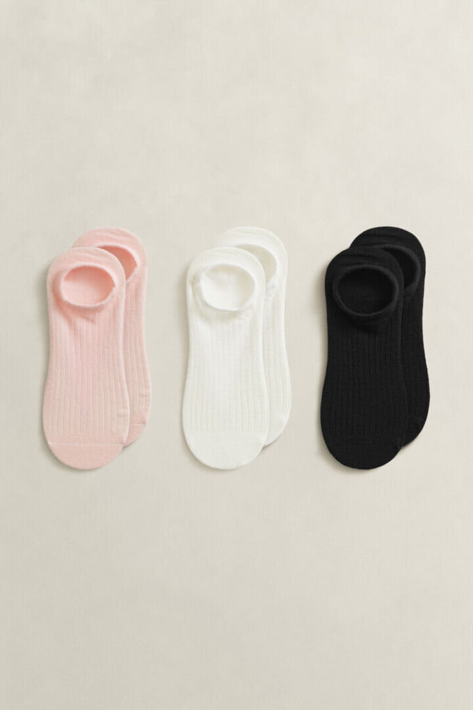 3-Pack Ribbed Low-Cut Socks 3-Pack Ribbed Low-Cut Socks