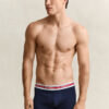 3-Pack Striped Waistband Trunks