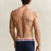 3-Pack Striped Waistband Trunks