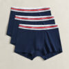 3-Pack Striped Waistband Trunks