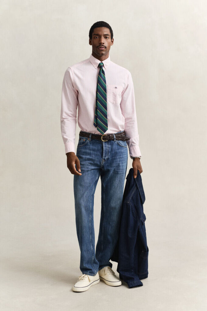 Banker Stripe Classic Oxford Shirt