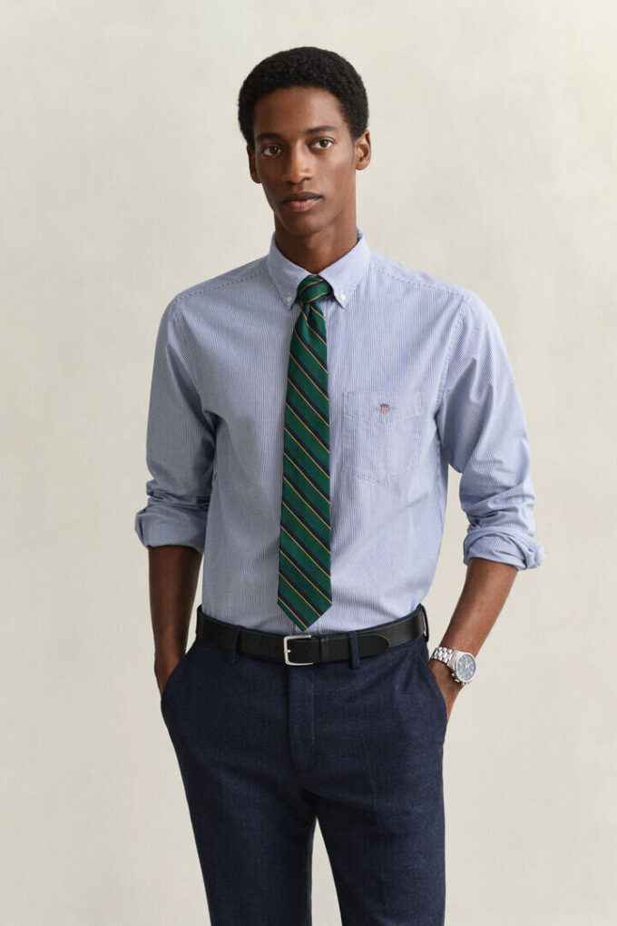 Banker Stripe Classic Poplin Shirt Banker Stripe Classic Poplin Shirt
