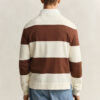 Barstriped Cotton Polo Sweater