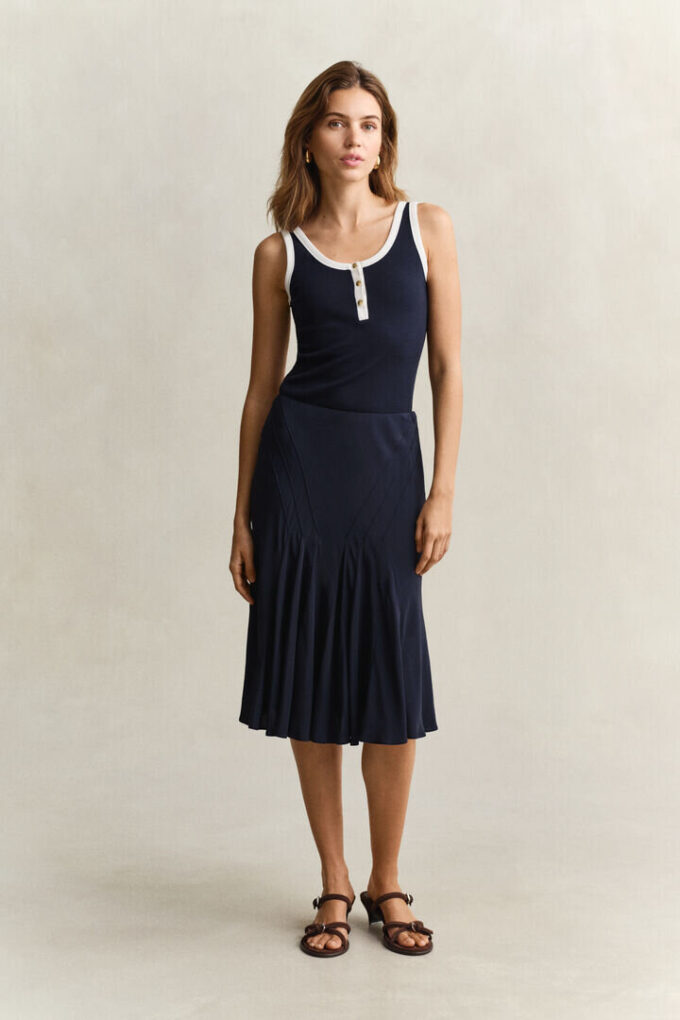 Bias Cut Flared Skirt Bias Cut Flared Skirt