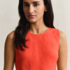 Bias Cut Linen Midi Dress