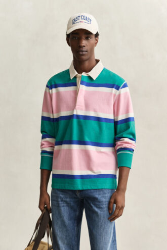 Block Striped Rugger