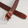 Braided Elastic Leather Belt