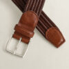 Braided Elastic Leather Belt