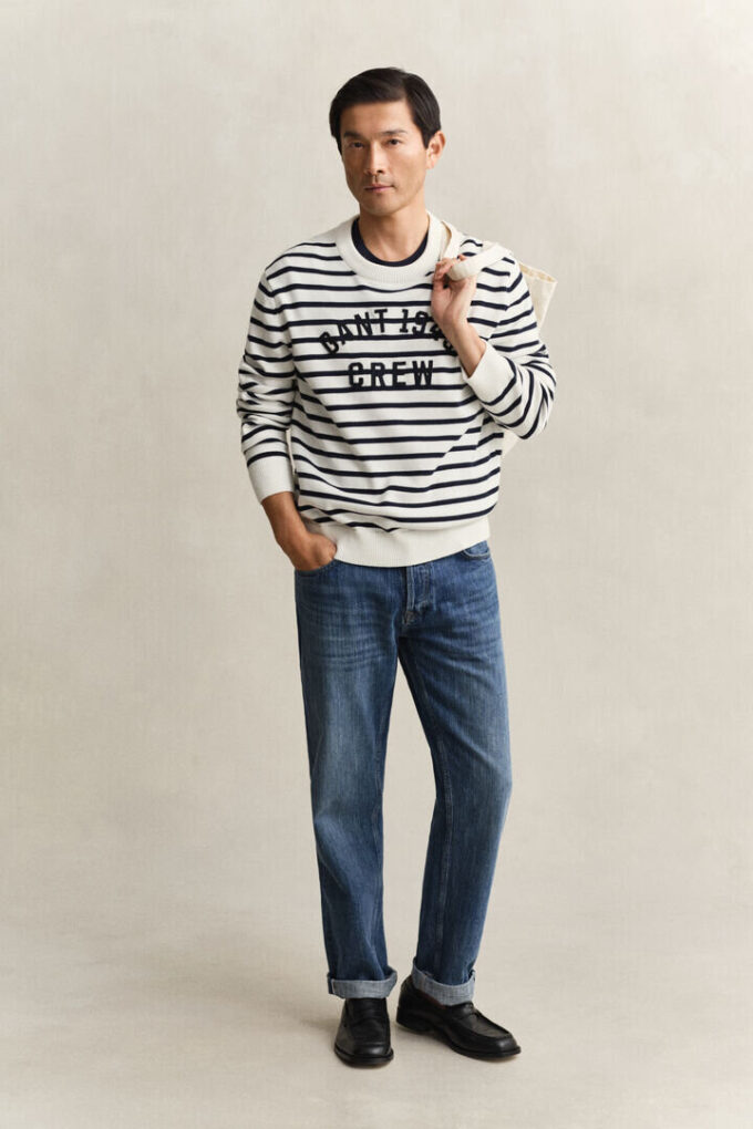 Breton Striped Graphic Sweater Breton Striped Graphic Sweater