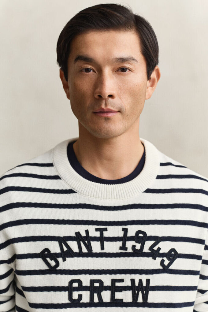 Breton Striped Graphic Sweater Breton Striped Graphic Sweater