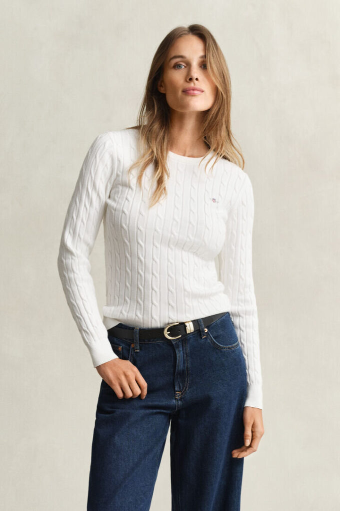 Cable Knit Crew Neck Sweater Cable Knit Crew Neck Sweater