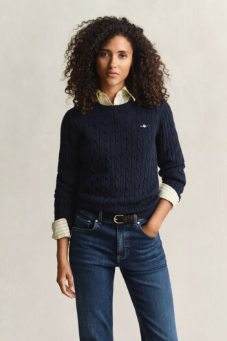 Cable Knit Crew Neck Sweater Cable Knit Crew Neck Sweater