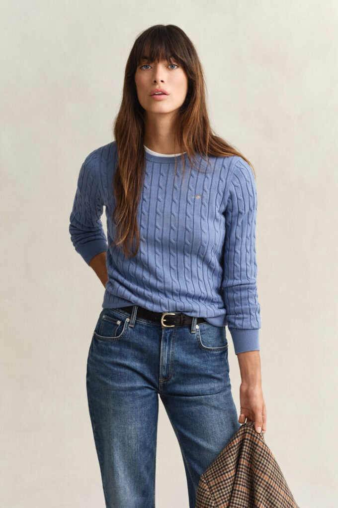 Cable Knit Crew Neck Sweater Cable Knit Crew Neck Sweater