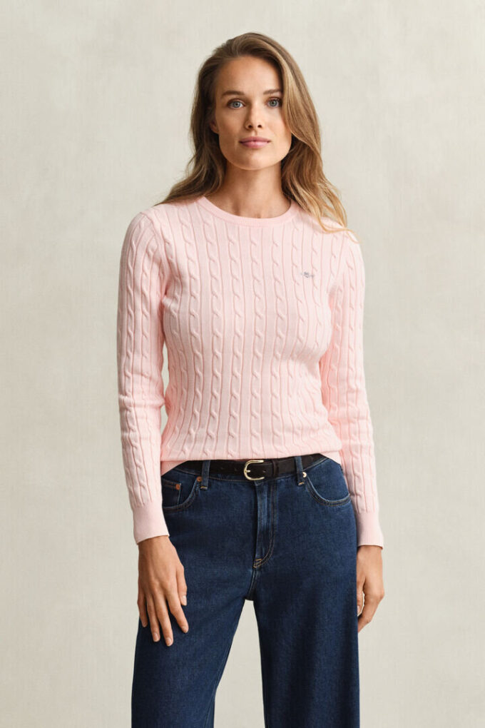 Cable Knit Crew Neck Sweater Cable Knit Crew Neck Sweater