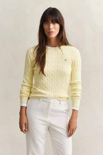 Cable Knit Crew Neck Sweater Cable Knit Crew Neck Sweater
