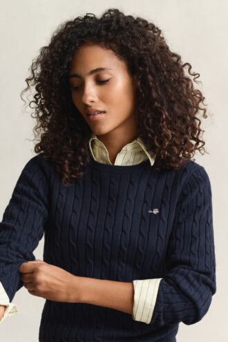 Cable Knit Crew Neck Sweater Cable Knit Crew Neck Sweater