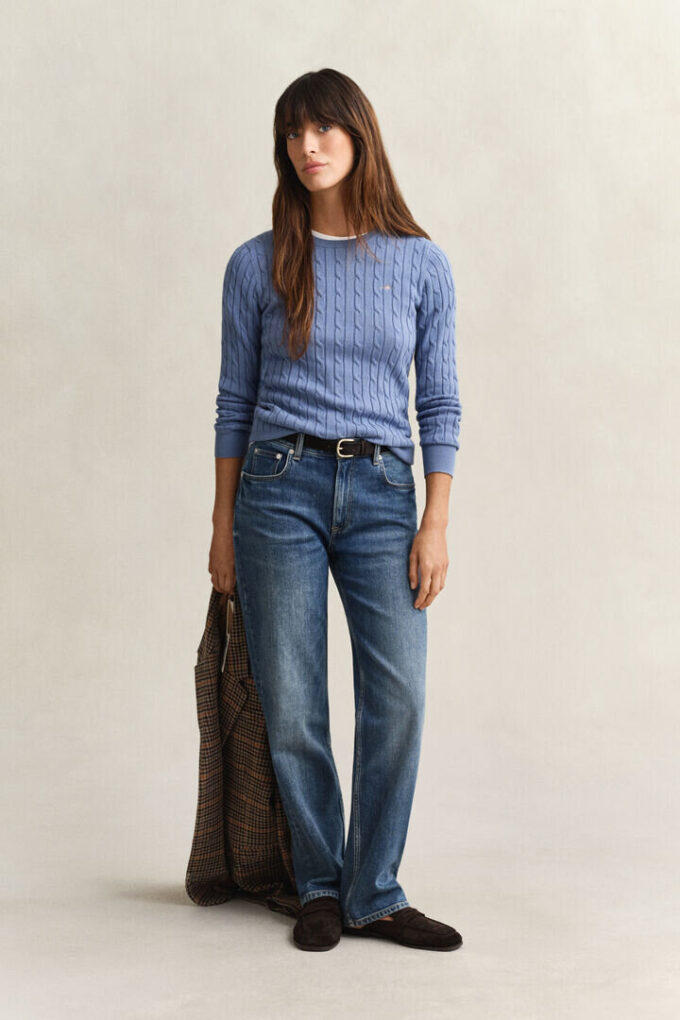 Cable Knit Crew Neck Sweater Cable Knit Crew Neck Sweater
