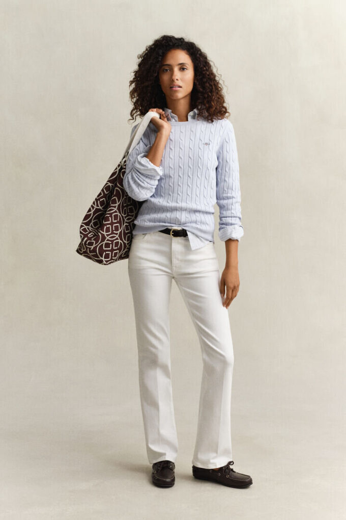 Cable Knit Crew Neck Sweater Cable Knit Crew Neck Sweater
