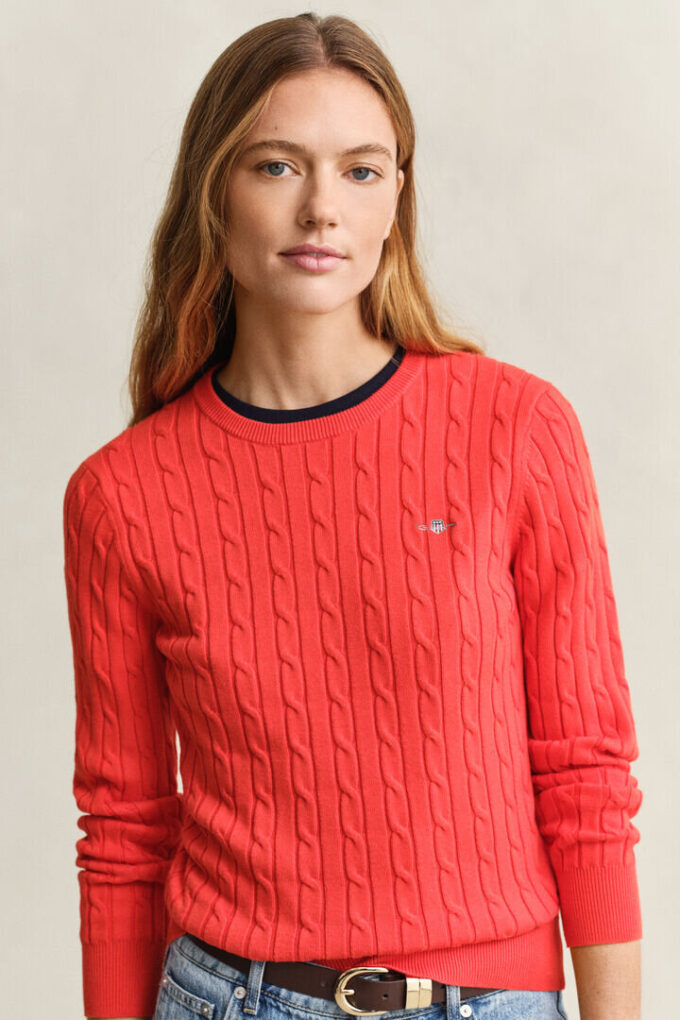 Cable Knit Crew Neck Sweater Cable Knit Crew Neck Sweater