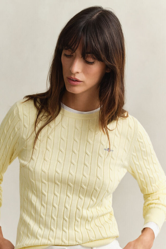 Cable Knit Crew Neck Sweater Cable Knit Crew Neck Sweater