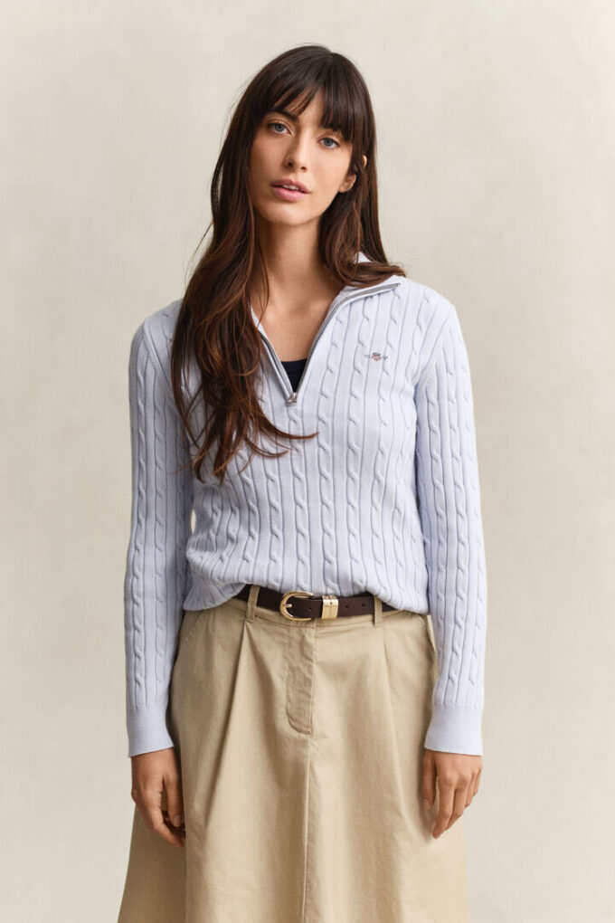 Cable Knit Half-Zip Sweater Cable Knit Half-Zip Sweater