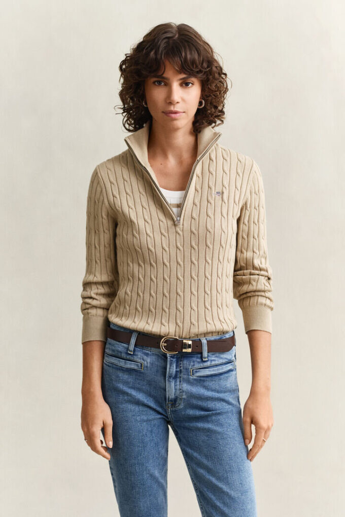 Cable Knit Half-Zip Sweater Cable Knit Half-Zip Sweater