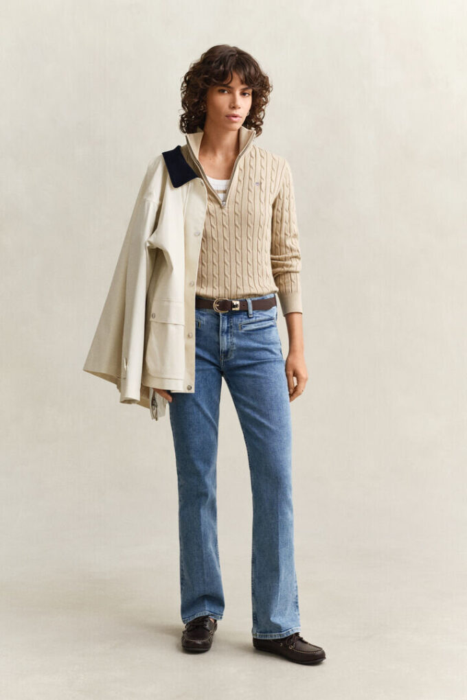 Cable Knit Half-Zip Sweater Cable Knit Half-Zip Sweater
