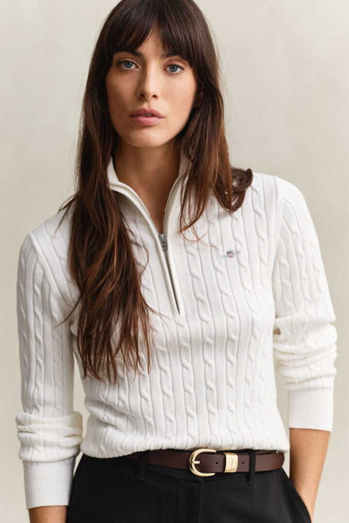 Cable Knit Half-Zip Sweater Cable Knit Half-Zip Sweater