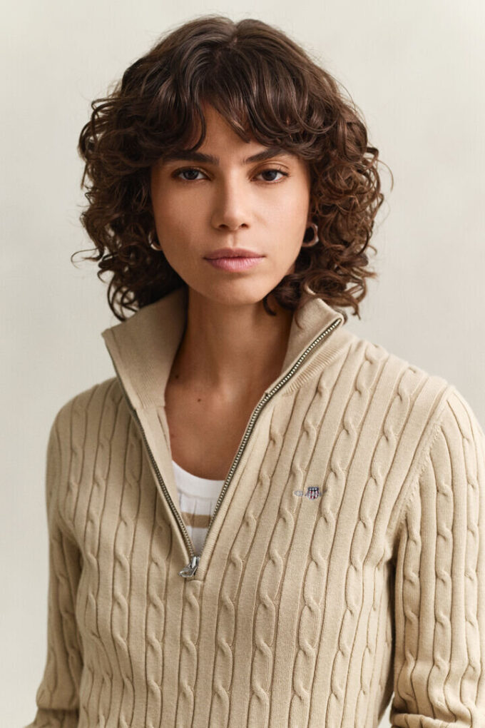 Cable Knit Half-Zip Sweater Cable Knit Half-Zip Sweater