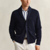Cable Knit Shawl Collar Cardigan Cable Knit Shawl Collar Cardigan