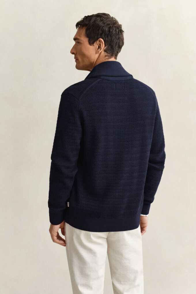 Cable Knit Shawl Collar Cardigan Cable Knit Shawl Collar Cardigan