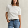 Cable Knit Short Sleeve Sweater Cable Knit Short Sleeve Sweater