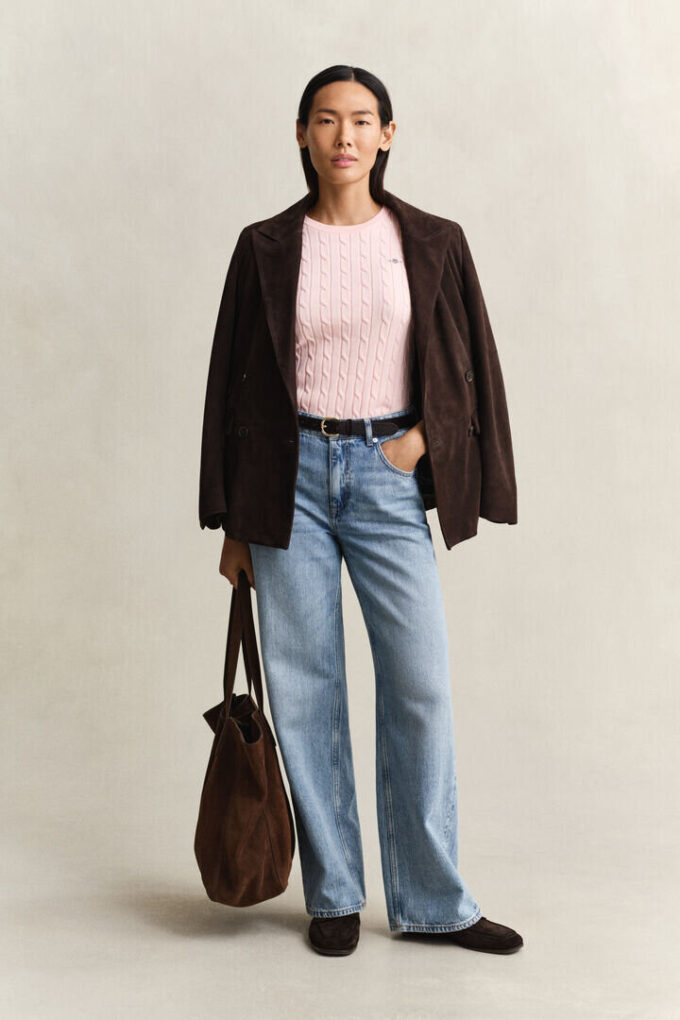 Cable Knit Short Sleeve Sweater Cable Knit Short Sleeve Sweater