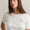 Cable Knit Short Sleeve Sweater Cable Knit Short Sleeve Sweater