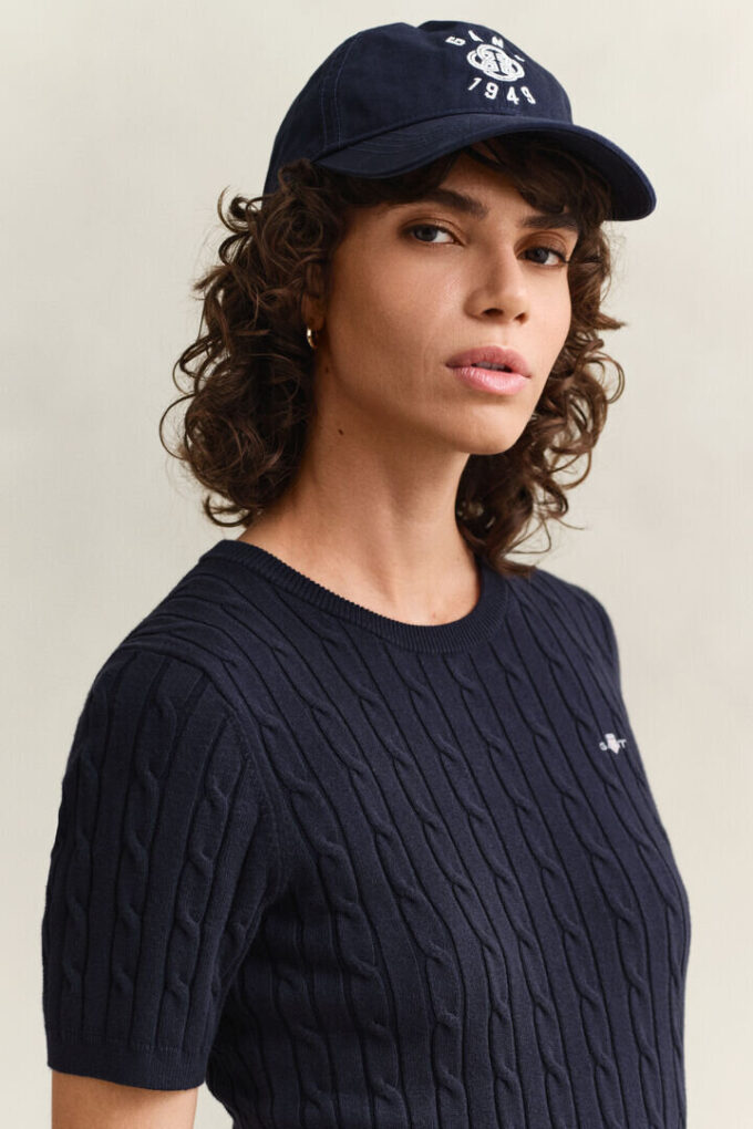 Cable Knit Short Sleeve Sweater Cable Knit Short Sleeve Sweater