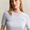 Cable Knit Short Sleeve Sweater Cable Knit Short Sleeve Sweater