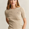 Cable Knit Short Sleeve Sweater Cable Knit Short Sleeve Sweater