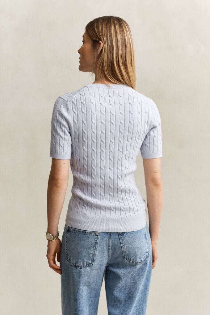 Cable Knit Short Sleeve Sweater Cable Knit Short Sleeve Sweater
