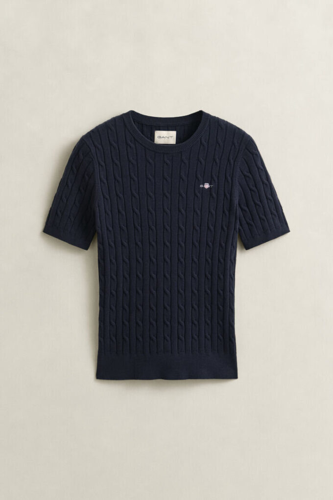 Cable Knit Short Sleeve Sweater Cable Knit Short Sleeve Sweater