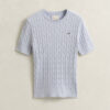 Cable Knit Short Sleeve Sweater Cable Knit Short Sleeve Sweater