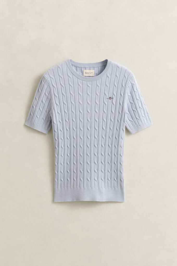 Cable Knit Short Sleeve Sweater Cable Knit Short Sleeve Sweater