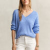 Cable Knit V-Neck Sweater Cable Knit V-Neck Sweater