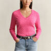 Cable Knit V-Neck Sweater Cable Knit V-Neck Sweater