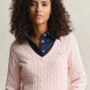 Cable Knit V-Neck Sweater Cable Knit V-Neck Sweater