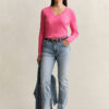 Cable Knit V-Neck Sweater Cable Knit V-Neck Sweater