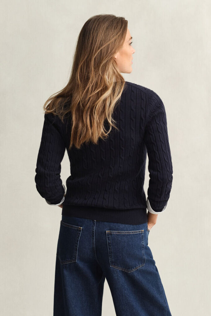 Cable Knit V-Neck Sweater Cable Knit V-Neck Sweater