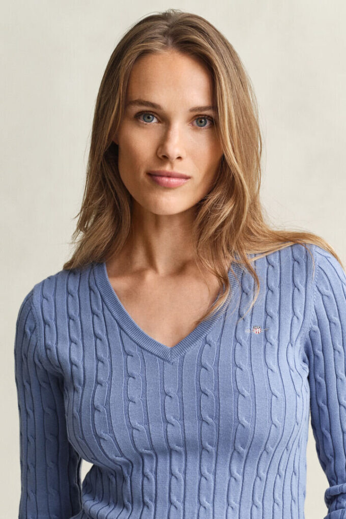 Cable Knit V-Neck Sweater Cable Knit V-Neck Sweater